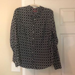 Medina navy quatrefoil shirt